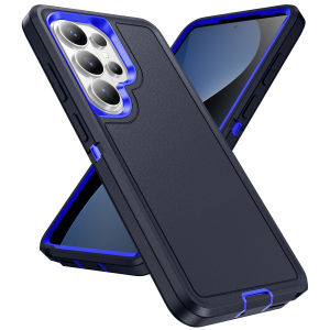 3in1 Heavy Duty Hybrid Armor Defend Cases Box for Samsung Galaxy S26 Ultra S25 S24 S23 FE S22 Plus Ultra Rugged Shockproof Cover