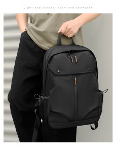 Balo Laptop HULI Chất Lượng  Vải Chống Thấm Nước Nam Nữ Đi Học Đi Làm Học Sinh Sinh Viên BL06