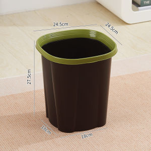 Thùng Rác Lớn Hình Vuông Dung Tích Lớn Cho Văn Phòng Nhà Bếp Phòng Tắm Nhà Vệ Sinh Thùng Rác Giấy Hình Tròn Dùng Trong Gia Đình