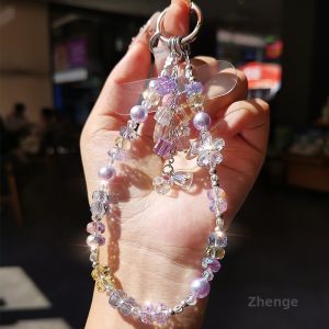 ZHENGEGE | Crystal Beaded Wrist Strap Short