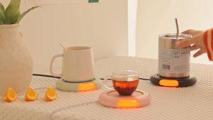 EQURA เครื่องอุ่นน้ำ ชา-กาแฟ/นม แก้วไฟฟ้า 3 ระดับ ปรับอุณหภูมิ