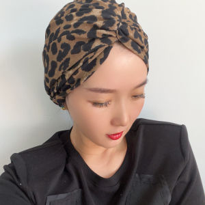 Leopard Print Tam-O-Shanter South korea Ins Retro Street Spots Camel Hipster Hip-hop Pu Shuai Beanie Hat Yupi Toque