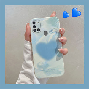 Applicable to Samsung A21s Phone Case Minimalist Heart Young Adult Samsung A21s Soft Silicone All-Inclusive Drop-Resistant Galaxy A21s Stylish Cartoon Men and Women SX A2ls Couple Cute Girl