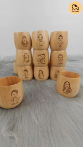 Dotsheep แก้วไม้ยางพารา แก้วน้ำไม้ทรงหยดน้ำ - แบบแก้วน้ำไม้ทรงหยดน้ำที่มีคุณภาพ