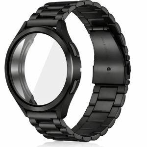 Stainless Steel Strap + Case For Samsung Galaxy Watch 7 6 5 4 40mm 44mm Screen Protector Cover For Galaxy 4 5 6 7 44/40mm Band