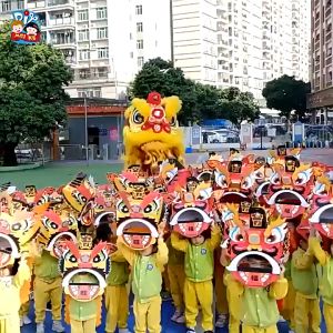 1pc Children Lion Dance Head DIY Handmade Chinese New Year CNY Performance 小舞狮 儿童表演 手工制作
