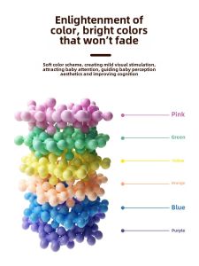 Macaron 3D Rotate Upgrade Plum Blossom Building Blocks Assembling Kids Toys Snowflake Early Childhood Education Gift Large