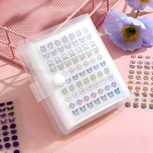 6000pcs stickers/Book Small Sticker Collection Book Mini Sticker Book Hand Account Sticker Book Snap Transparent Storage Book