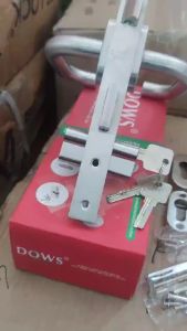 Kunci Pintu Alumunium Kunci Set Almunium Aluminium Lengkap (Hanlde+Body+Cylinder) DOWS GREEN