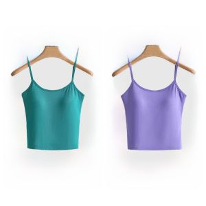 MiiOW | Cat Lady Fashion Backless Strap Women Summer New Inner And Outer Wear Hide Side Breast Pad Seamless Cross Beautiful Back Vest