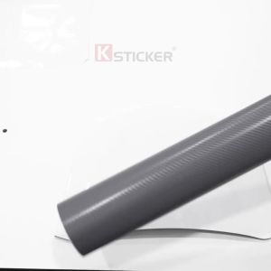 4D Carbon Fiber Grey Car Wrap Film Car Sticker Color Change Vinyl Film Bubble Free Decoration Decal Auto Motorcycle Accessories