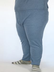 plus Size Pure Cotton Mens Thermal Pants High Waist Long Knitted Fabric Single Layer Thin Model Base Layer Autumn Pants