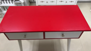 RED WHITE Study Table/Meja Belajar/Bedroom Writing Desk/Thicken office Table/Modern Computer Table/ Meja Komputer电脑桌 桌子