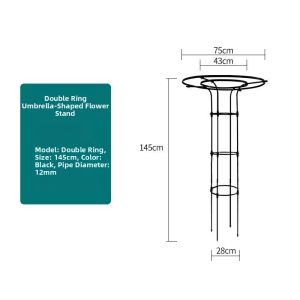 Outdoor Garden Plant Support Frame Steel Pipe Trellis