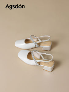Agsdon | Buckled Summer New Style Chunky Heel Dress Sandals