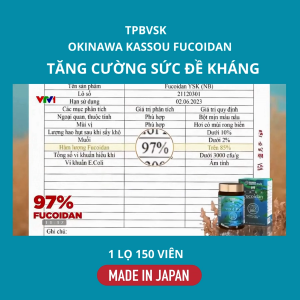 TPBVSK Viên Uống Fucoidan Nhật Bản Tăng Cường Đề Kháng Hạn Chế Oxi Hóa Nâng Cao Sức Khỏe Genki Fami