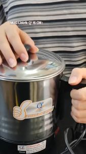 Mug Listrik Isi 1.5 Liter Air Q2 Pemanas Air Elektrik Serbaguna Anti Karat Stainless Steel Low Watt / Electric Heating Cup / Teko Listrik / Mug Elektrik