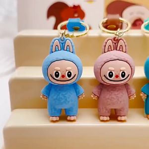Gantungan Kunci Karakter Labubu Keychain Mini Hobi Koleksi Souvenir Dan Hadiah