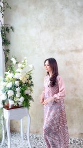 ARISHA Dress Gamis Batik Wanita Viscose Couple Lebaran