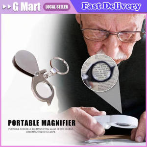 Pocket Magnifier 10x Jewelry Magnifier Mini Magnifier Keychain Jewelry Ring For reading Science Jewelry Hobby Books Coins