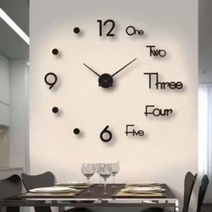 Creative Frameless DIY Wall Clock Decal Home Office Hotel Restaurant School Living Room Decoration Frameless Modern 3D