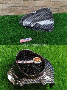 (2pcs) TUTUP KIPAS DAN FILTER PGM FI NON ESP BEAT SCOOPY VARIO 110 CARBON 2013-2014