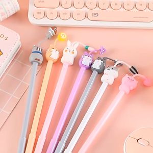 Pena Gel Karakter Binatang Pen Hewat Lucu Pulpen Gel Alat Tulis Kualitas Import PTT