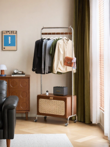 WEISHA | Vintage Bedroom Clothes Rack Stand