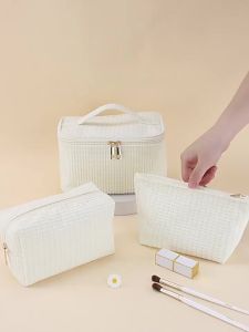New Corduroy High-Value Minimalist Makeup Bag Large Capacity Handheld Toiletry Bag Travel Storage Bag MS03