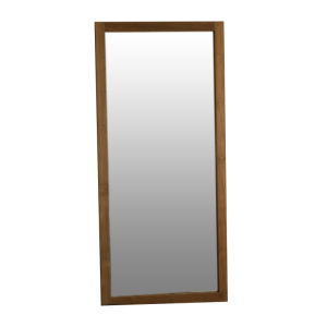 NONG HOME | Retro & Wabi-Sabi Style Solid Wood Full-length Floor Mirror for Bedroom