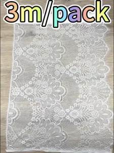 46Cm Chiều Rộng Vải Ren 3M Cuộn Lông Mi Quần Áo May Phụ Kiện Cho Váy Cưới Làm Handmade Đồ Mặc Nhà Polyamide