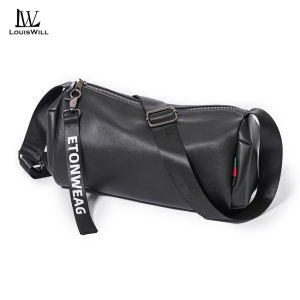 LouisWill Men Bags Shoulder Bag Fashion Cross Body Bag Leisure Messenger Bag Soft PU Bag Large Capacity Sling Bag Lightweight Casual Bag Men Fashion Leisure Bag Waterproof for Sport Street Travel Outdoor