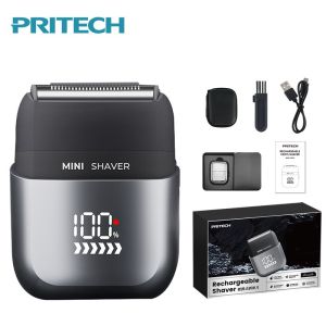 PRITECH brand high-end business mens intelligent dedicated portable mini electric shaver plug-in micro travel waterproof