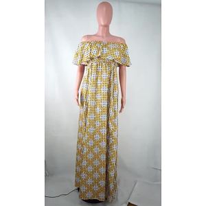 African Off-Shoulder Fashion Maxi Dress: A Guide to African Clothing