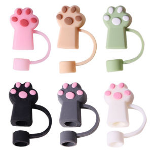 6/5/4/1PCS Halloween Straw Cover Cap for Stanley Cup Silicone Straw Topper Straw Dust-Proof Reusable Straw Tips for Tumbler