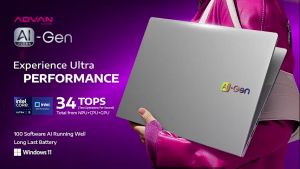 Advan Laptop AI Gen RAM 16GB 512GB Notebook Intel Core Ultra 5 125H IPS Windows 11 New Original Garansi Resmi