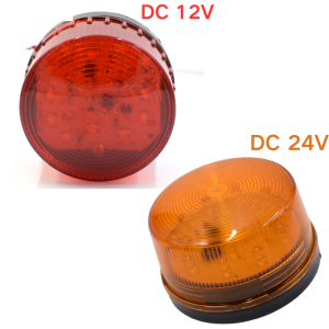 ไฟสัญญาณกระพริบแบบสโตรบ DC 12V หรือ 24V ไฟ LED กระพริบสำหรับประตู ไฟเตือนสำหรับประตูบานสวิง/ประตูเลื่อน