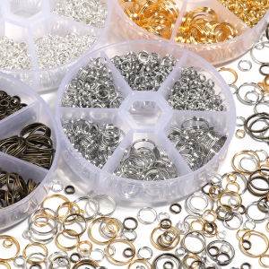 1box 4/5/6/8/10/12mm Metal Jump Rings Double Loops Split Rings Connectors For Jewelry Making DIY Necklace Bracelet Keychain