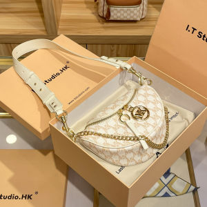 Hong Kong Genuine Leather Waist Bag Womens 2025 New Summer High-End Lightweight Luxury Dumpling Chain Crossbody Chest Bag