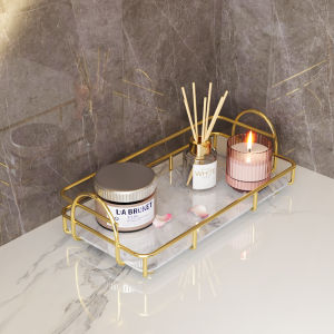 Bathroom Vanity Wall Mounted Storage Shelf Toilet Makeup Cosmetic Organizer Luxury Desktop Arrangement Toilet Accessories