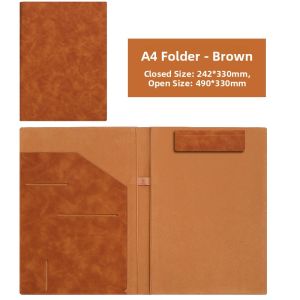 Multifunctional A4 File Folder Simple Business Contract Manager Folder Financial Real Estate Sales Professional Meeting Pad Clip Board Folder
