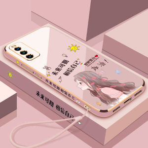 Vivo Iqooneo5 Active Edition Phone Case Silicon Protective Cover Full Wrap Anti-Fall Soft Shell for Women Fashionable Neo5 Compatible