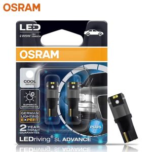 Osram | OSRAM LED T10 6000K W5W 194 LEDriving SL Advance 6000K White Car Reading Bulbs Door Lamps Interior Light 12V 1.5W 2980CW Pair