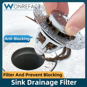 Bathroom Drain Strainer Universal Sink Strainer Washbasin Hair Collection Tool Easy to Install