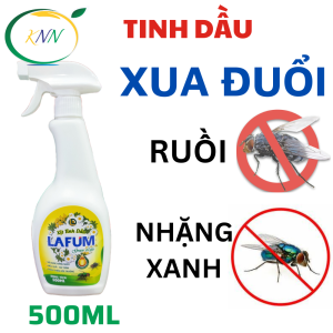Xịt Tinh Dầu Xua Đuổi Ruồi Nhặng Vàng Chai 500ml
