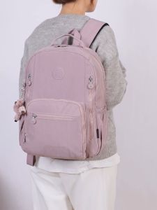 Grosiran Omygosoe Tas Ransel Wanita / Backpack Wanita / Tas Sekolah / Tas Nylon / Ransel Polos / KP 22118-2 Rose Gold