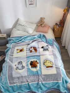 Blanket Double Layer Thickened Raschel Blanket Flannel Blanket Nap Blanket Velvet Bed Sheet Student Coral Fleece Quilt