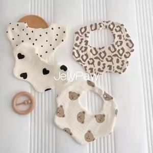 ins Em Bé 6 Khăn Thấm Nước Bọt Cho Trẻ Sơ Sinh Yếm Chống Nhổ Sữa Trẻ Sơ Sinh Yếm Thấm Mềm Mại
