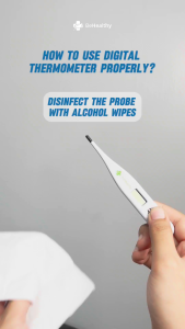 BeHealthy Digital Thermometer Pencil Type - with sound fast readout accurateautomatic shut-off