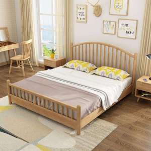 Real Wood Modern Simple Bed for Master Bedroom